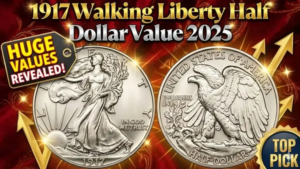 1917 Walking Liberty Half Dollar Value Guide | Rare Coins Worth $175,000
